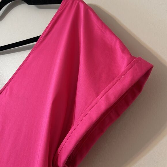 Antonio Melani | Pink Maxi The Myrna Dress Size 6 V-neck Flounce Hem Cuff Sleeve - Picture 4 of 8